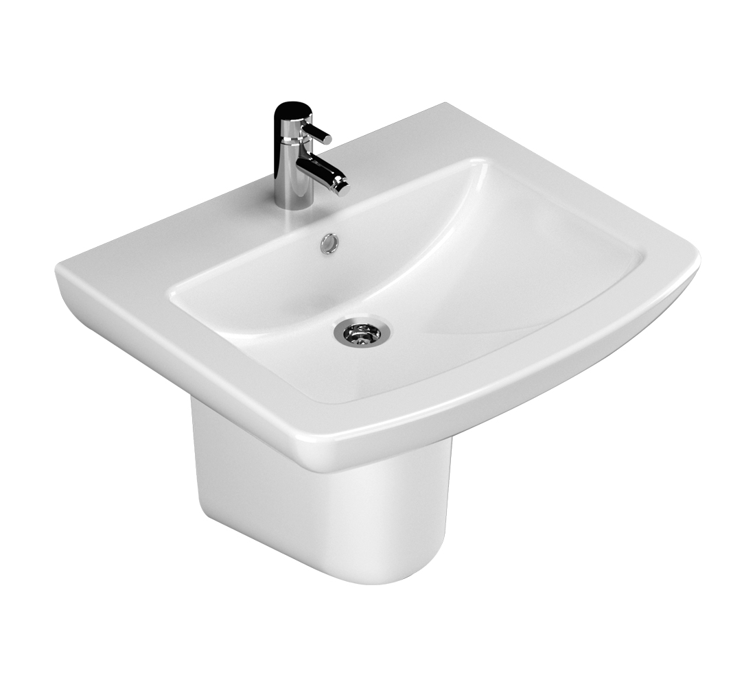 Plaza Lavabo 60 cm Yarım Ayak