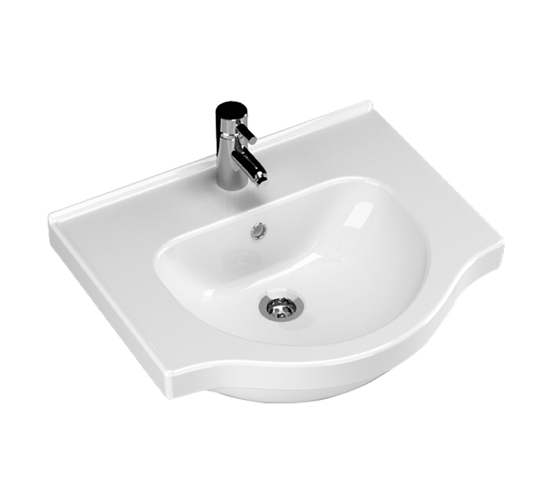 Yakamoz 55 cm Etajerli Lavabo