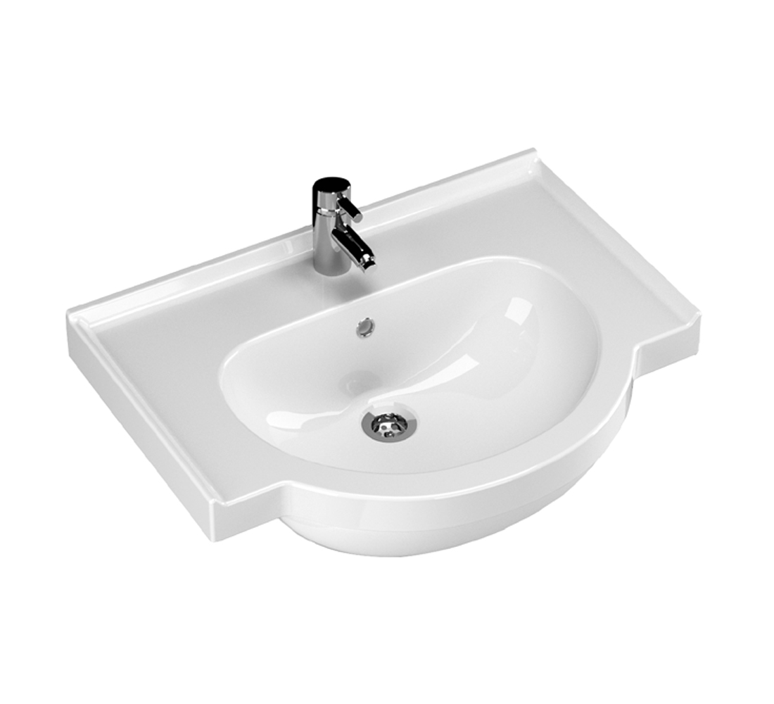 Yakamoz 65 cm Etajerli Lavabo