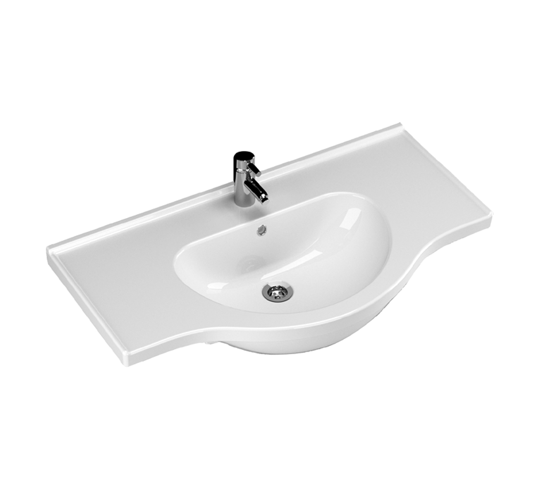 Yakamoz 90 cm Etajerli Lavabo